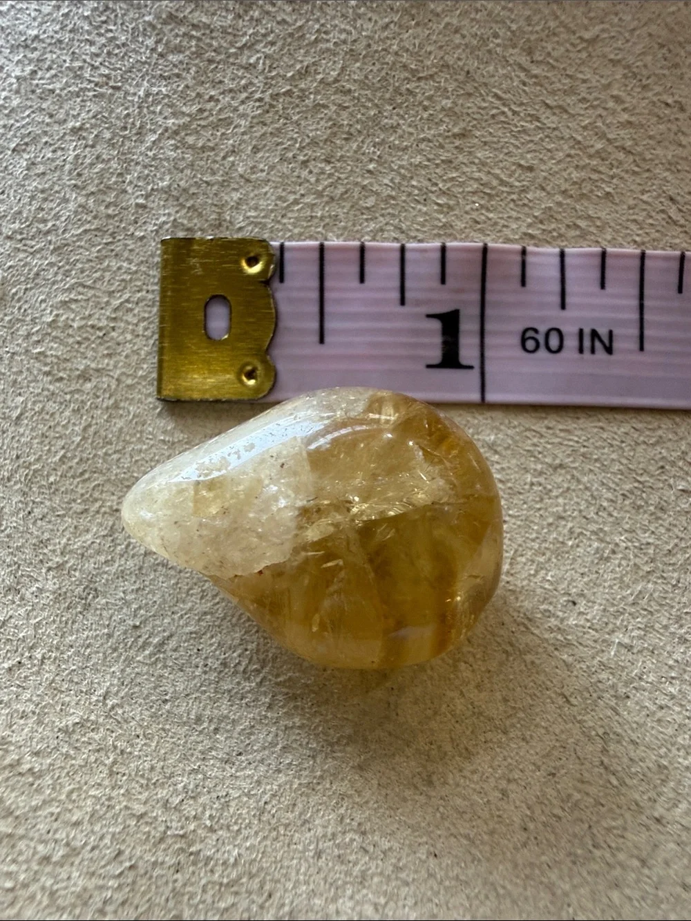 Natural Citrine Tumbled Crystal Stone!